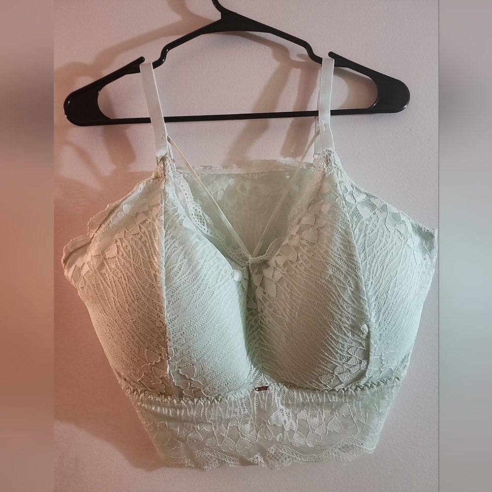 JadyK Luna Lace Bralette in Light Green